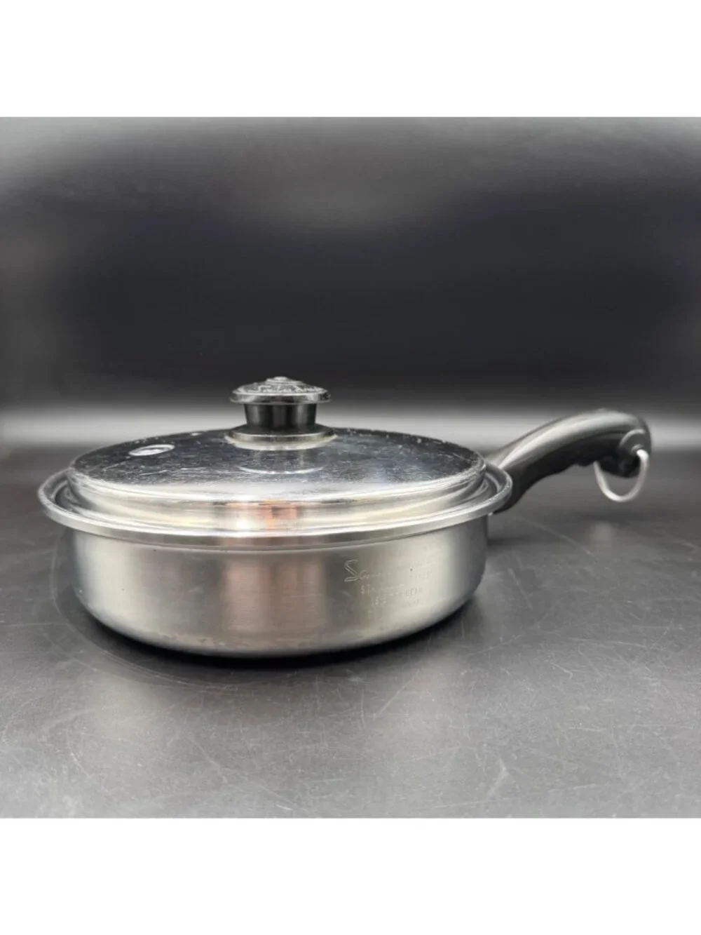 Vintage Saladmaster 18/8 Tri-Clad Stainless Steel Saucepan W/Lid Cookware